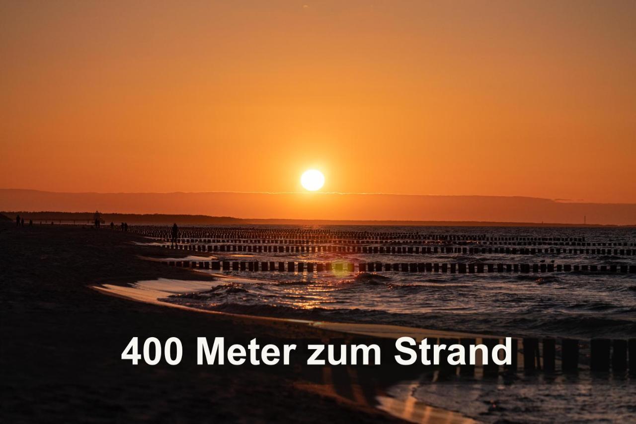 Ostseelagune Zingst, Exklusive Dhh, Strandnah, Sauna, Kamin, 3 Sz, 2 Baeder, Glasfaser, Haustierfrei, Garten Mit Suedterrasse, E-Ladesaeule, 2 Stellplaetze, Strandkorb, Fahrradschuppen, Waschmaschine, Trockner, Nichtraucher Zewnętrze zdjęcie