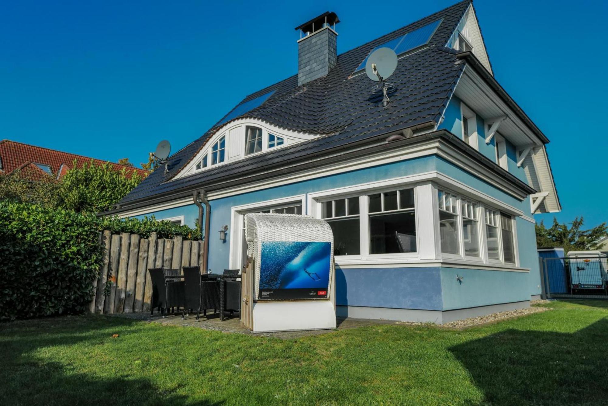 Ostseelagune Zingst, Exklusive Dhh, Strandnah, Sauna, Kamin, 3 Sz, 2 Baeder, Glasfaser, Haustierfrei, Garten Mit Suedterrasse, E-Ladesaeule, 2 Stellplaetze, Strandkorb, Fahrradschuppen, Waschmaschine, Trockner, Nichtraucher Zewnętrze zdjęcie